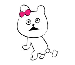 Cute white bears Vol.6 sticker #10071021