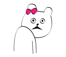 Cute white bears Vol.6 sticker #10071022