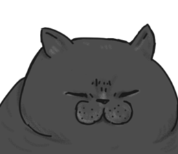 British Shorthair fat cat sticker #10072785