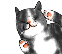 British Shorthair fat cat sticker #10072796