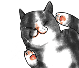 British Shorthair fat cat sticker #10072796