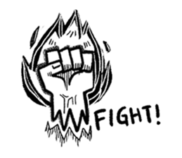 doodles in boring class sticker #10073515