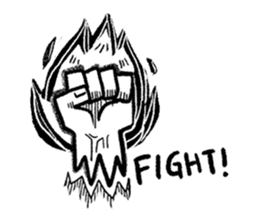 doodles in boring class sticker #10073515