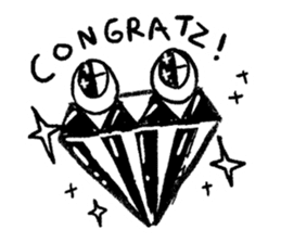 doodles in boring class sticker #10073519