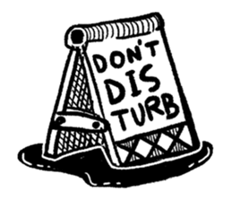 doodles in boring class sticker #10073534