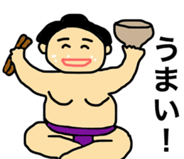 I am not sumou wrestler. I am debu. sticker #10073594