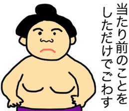 I am not sumou wrestler. I am debu. sticker #10073604