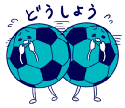 soccer ball sticker #10075091