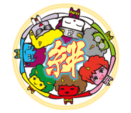 Demon heroes 1 :Oni rangers -friendship sticker #10075302