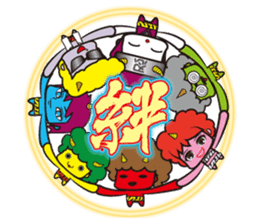 Demon heroes 1 :Oni rangers -friendship sticker #10075302
