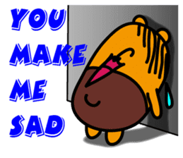 Liu-Lang Bear-Sad Time sticker #10075309
