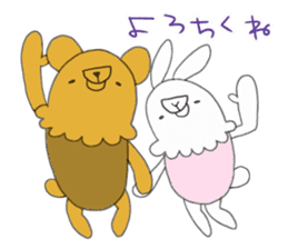 Rabbit and Beaar sticker #10075544