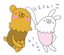 Rabbit and Beaar sticker #10075546