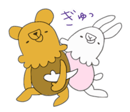 Rabbit and Beaar sticker #10075581