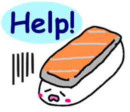Sushi sticker of English sticker #10075856