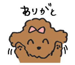 happy toy poodle life sticker #10075867