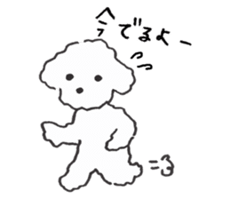 happy toy poodle life sticker #10075876