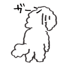 happy toy poodle life sticker #10075882