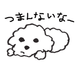 happy toy poodle life sticker #10075892