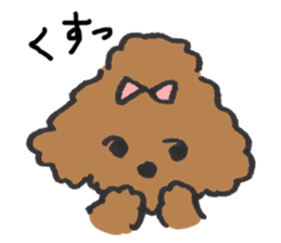 happy toy poodle life sticker #10075893