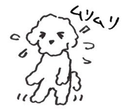 happy toy poodle life sticker #10075896