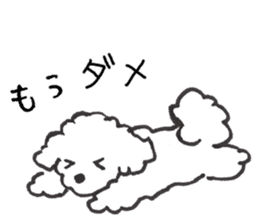 happy toy poodle life sticker #10075898