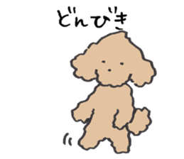 happy toy poodle life sticker #10075903
