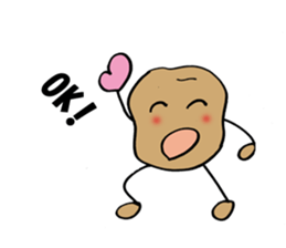 potato waku waku sticker #10076146