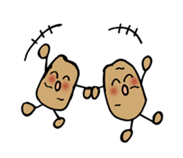 potato waku waku sticker #10076159