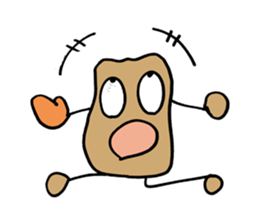 potato waku waku sticker #10076170