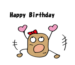 potato waku waku sticker #10076183