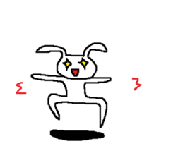Rabbit bent on world domination sticker #10076513