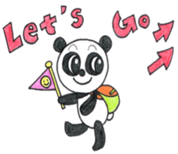 colored pencil panda. sticker #10076881