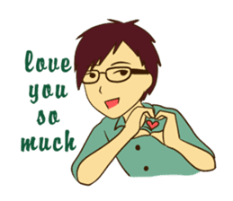 Love is Cinta : LDR Couple sticker #10077206