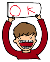 Braces Boy sticker #10077324