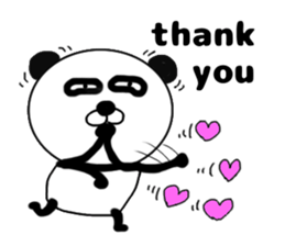 It is the panda.Panda-ish? 7 Thank you sticker #10077459