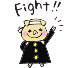 happiness pig sticker #10078153