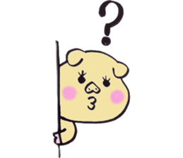 happiness pig sticker #10078175