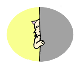 A white dog with short legs sticker #10078200