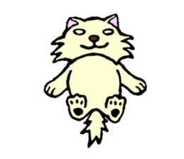 A white dog with short legs sticker #10078221