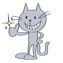 Happy Gray Cat