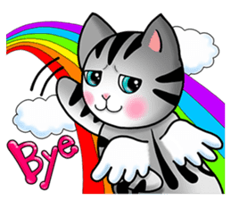 Poker face & Piggy cat Part3(English) sticker #10081738