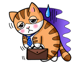 Poker face & Piggy cat Part3(English) sticker #10081739