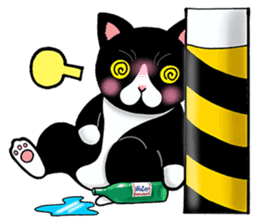 Poker face & Piggy cat Part3(English) sticker #10081754