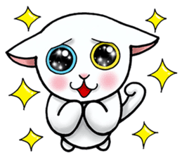 Poker face & Piggy cat Part3(English) sticker #10081762
