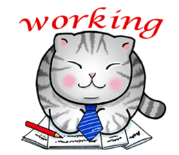 Poker face & Piggy cat Part3(English) sticker #10081765