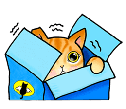 Poker face & Piggy cat Part3(English) sticker #10081769