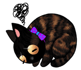 Poker face & Piggy cat Part3(English) sticker #10081773