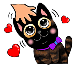 Poker face & Piggy cat Part3(English) sticker #10081774