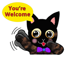 Poker face & Piggy cat Part3(English) sticker #10081775